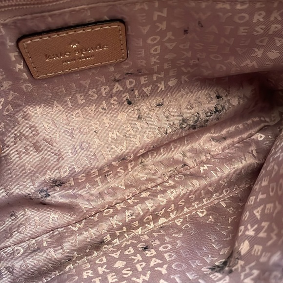 KATE SPADE Greer Laurel Way Rose Gold Leather Crossbody Bag - Picture 6 of 9